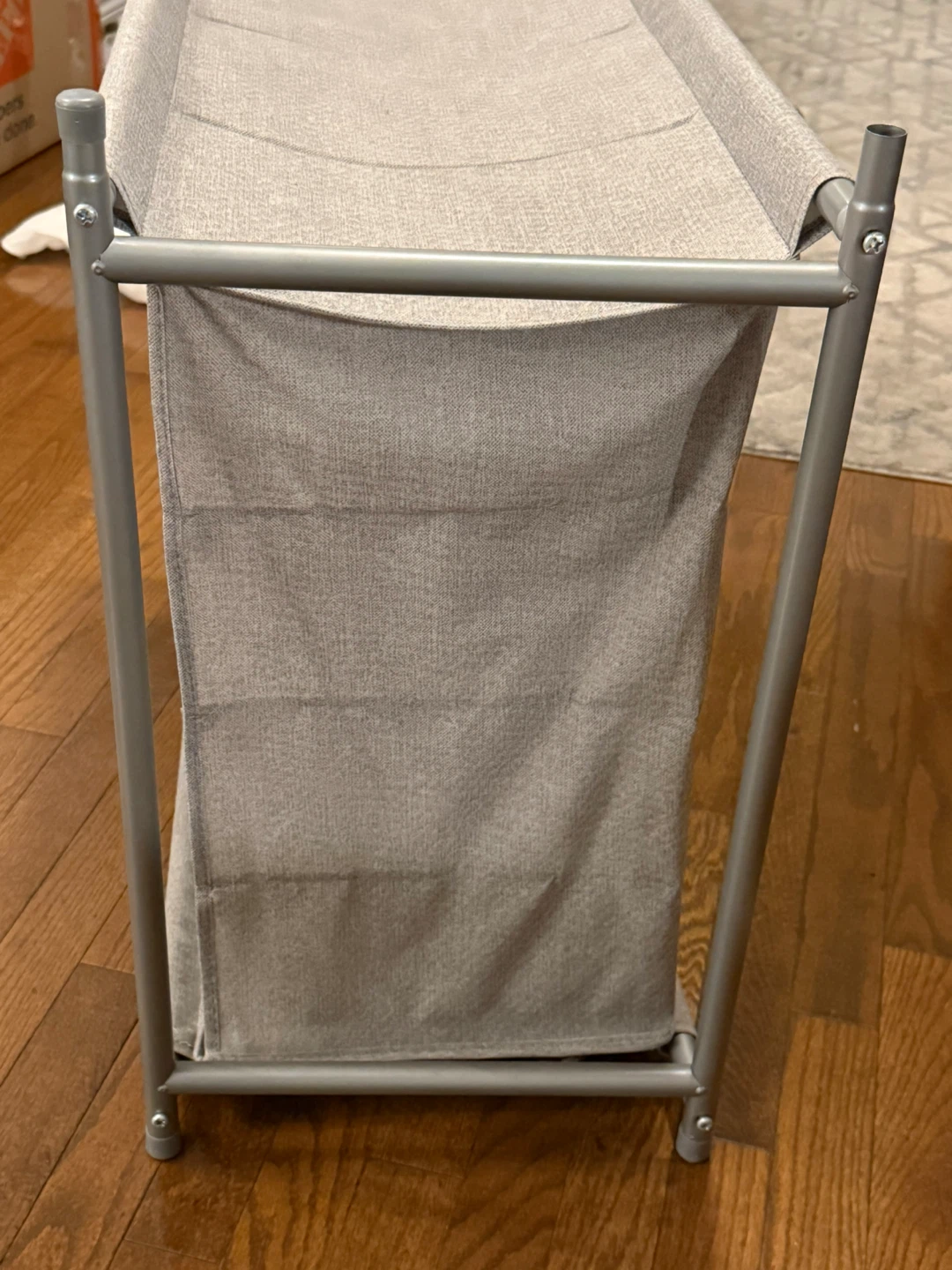 Grey Fabric Storage Organizer with Metal Frame - photo 3