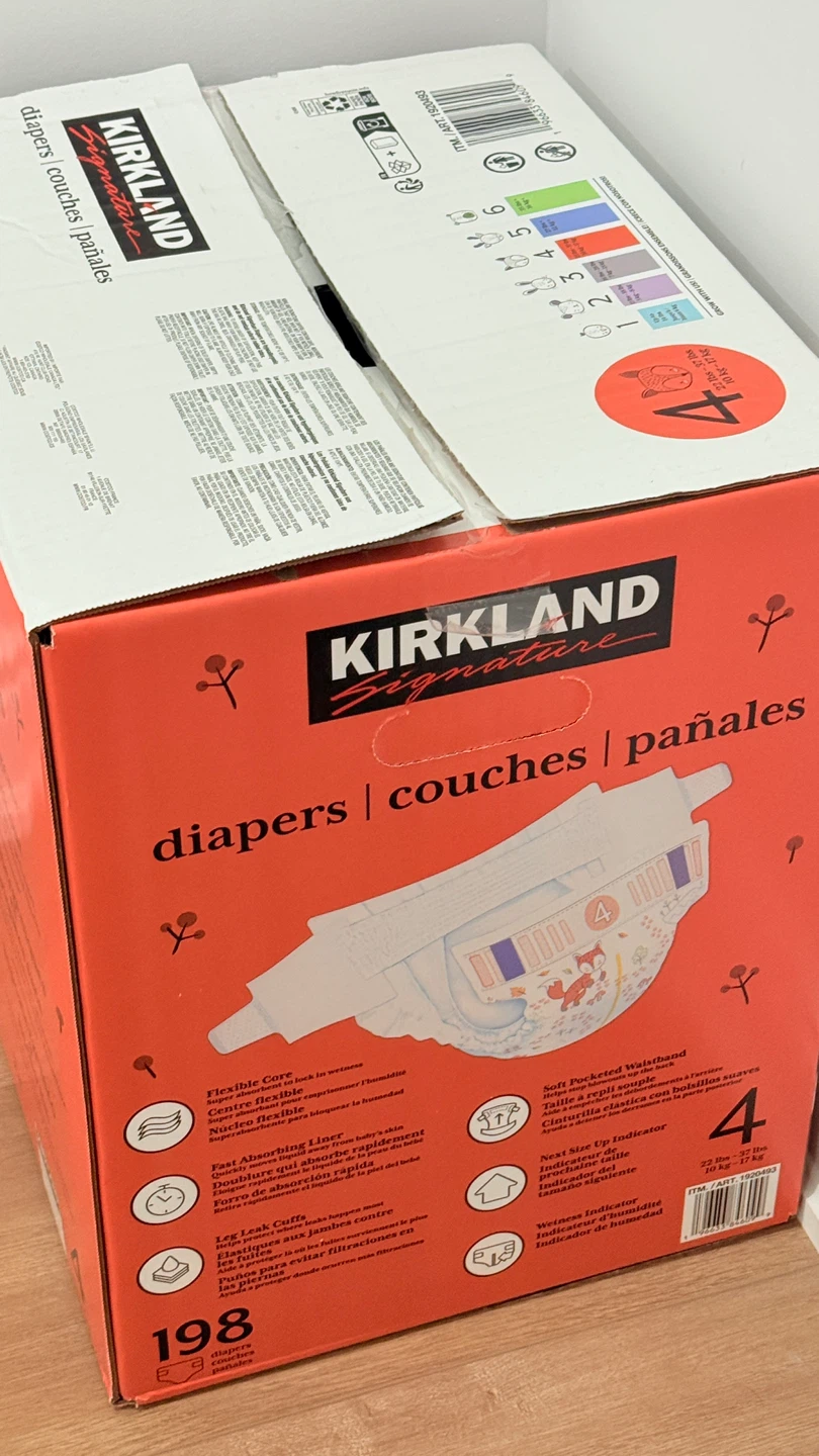Kirkland Signature Diapers Size 4 - 198 Count - photo 2