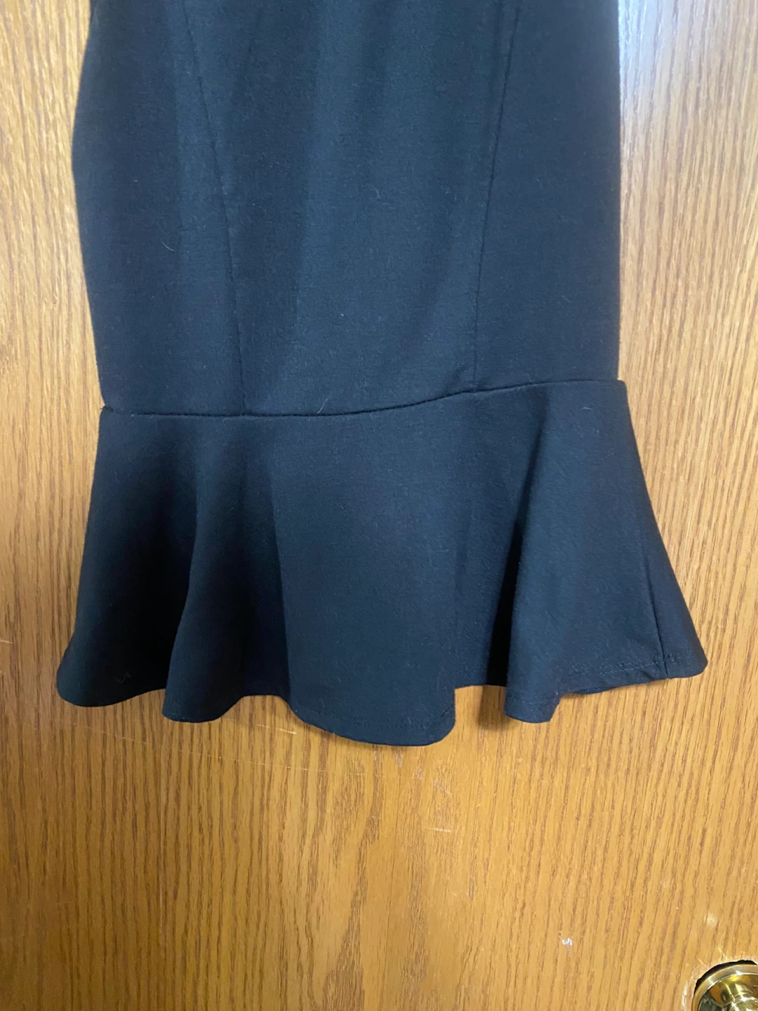 Black Lace Peplum Top - photo 3