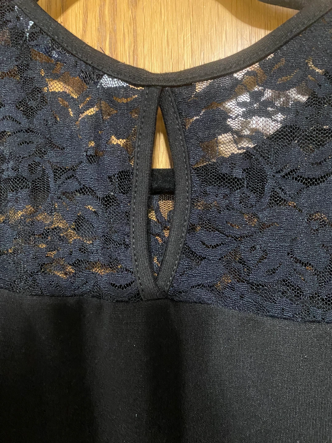 Black Lace Peplum Top - photo 5