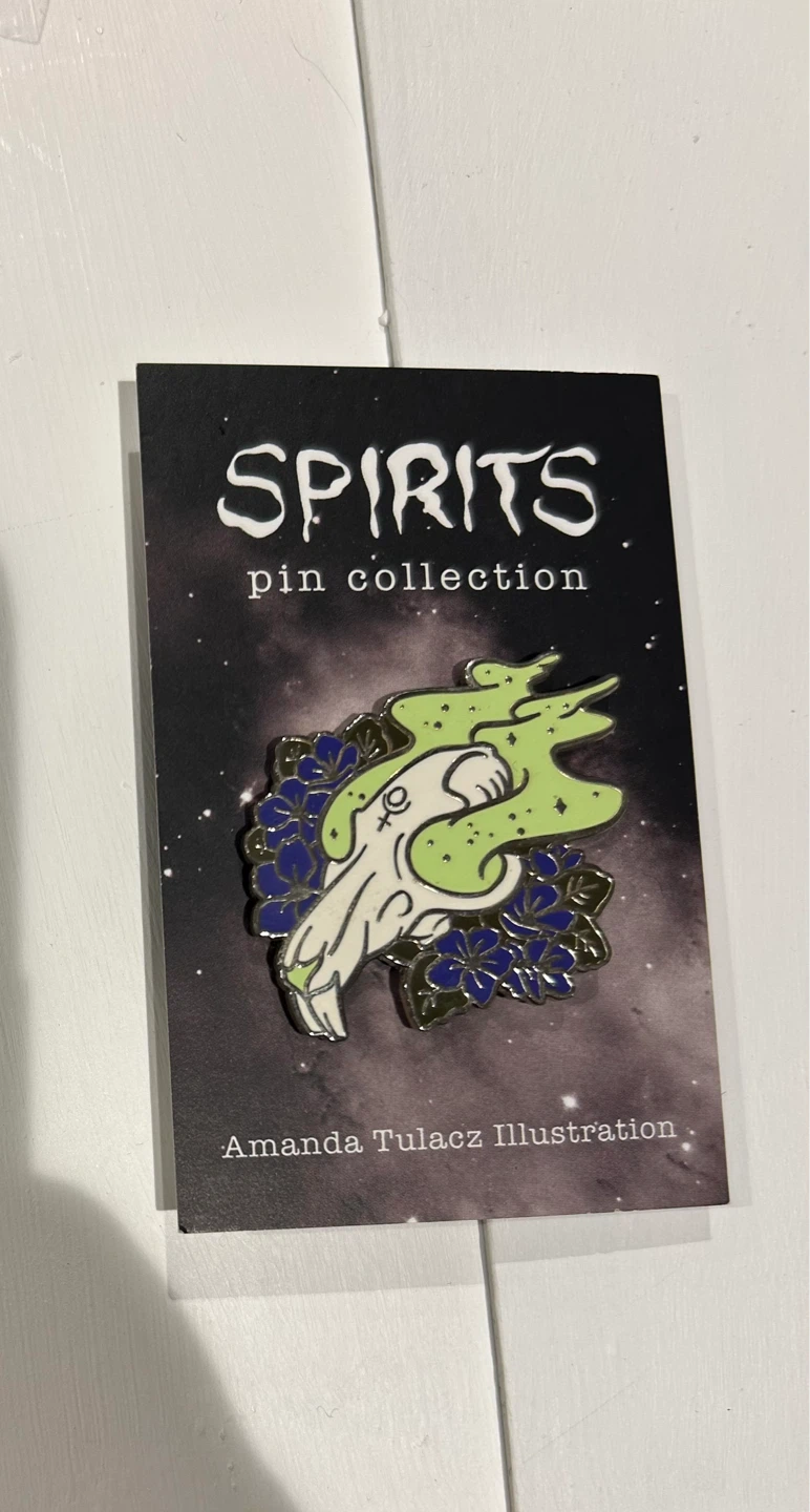 Spirits Skull Enamel Pin - photo 2