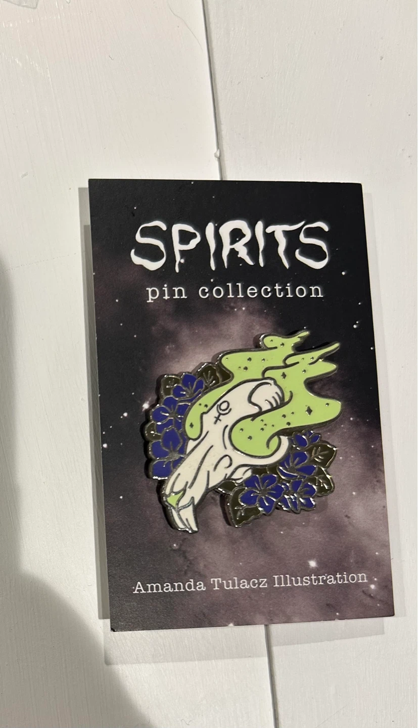 Spirits Skull Enamel Pin - photo 3