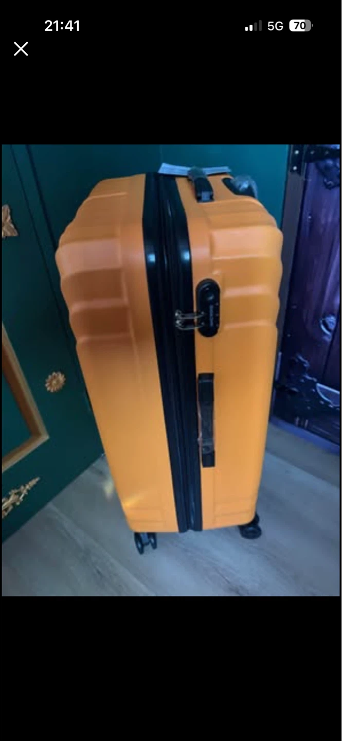 American Traveller Orange Hardshell Spinner Luggage - photo 3