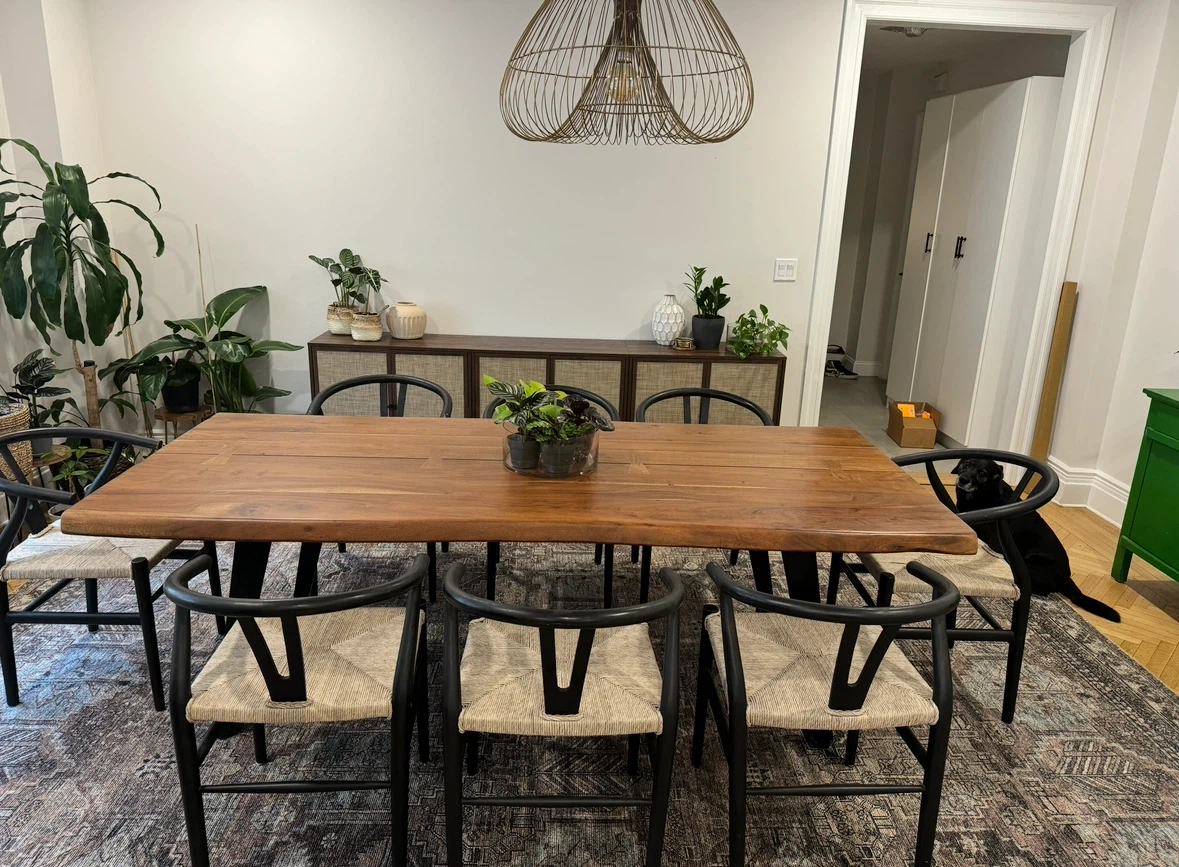 Crate&Barrel Yukon 92” Acacia Solid Wood Dining Table - photo 2