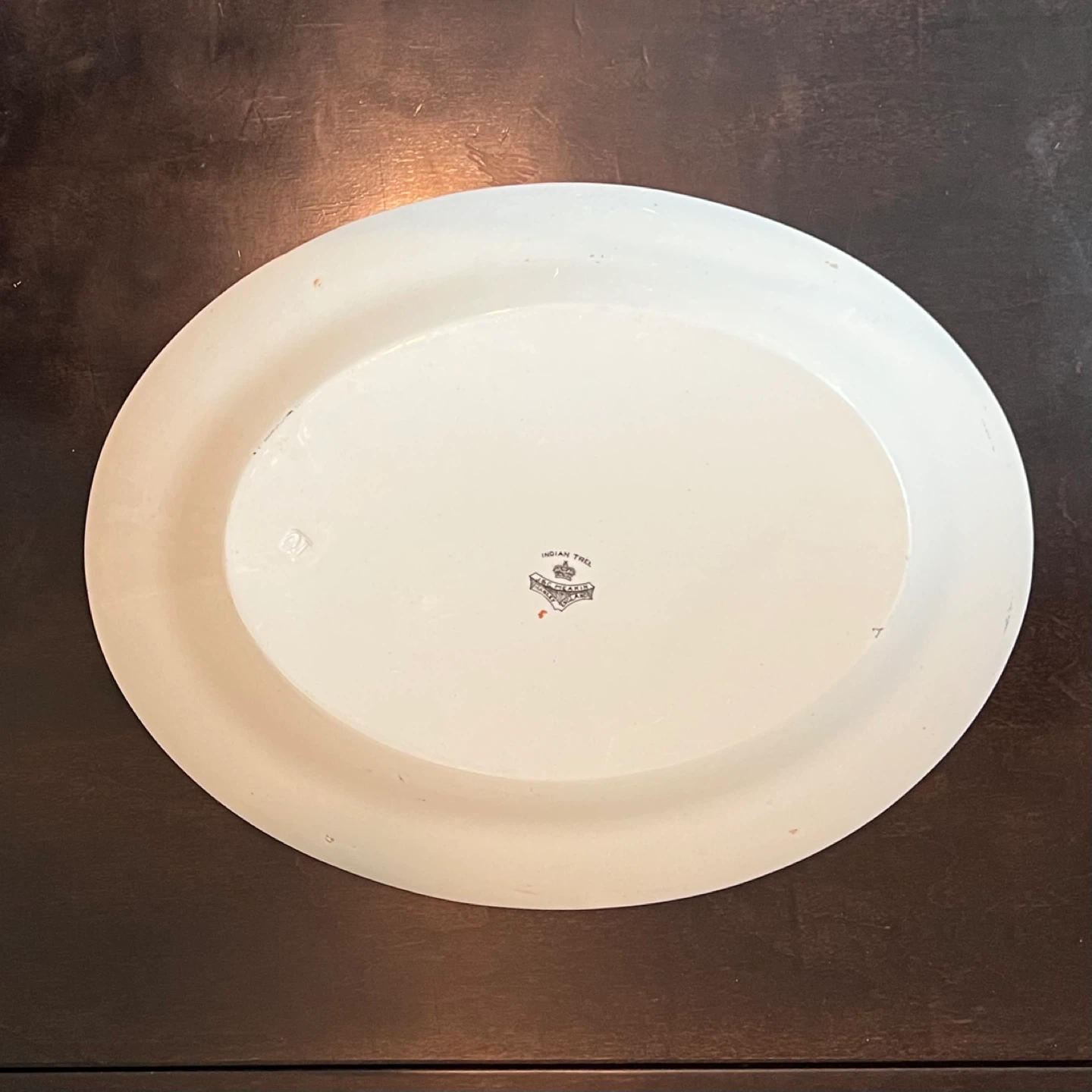Antique Indian Tree Oval Serving Platter by J&G Meakin England - photo 3