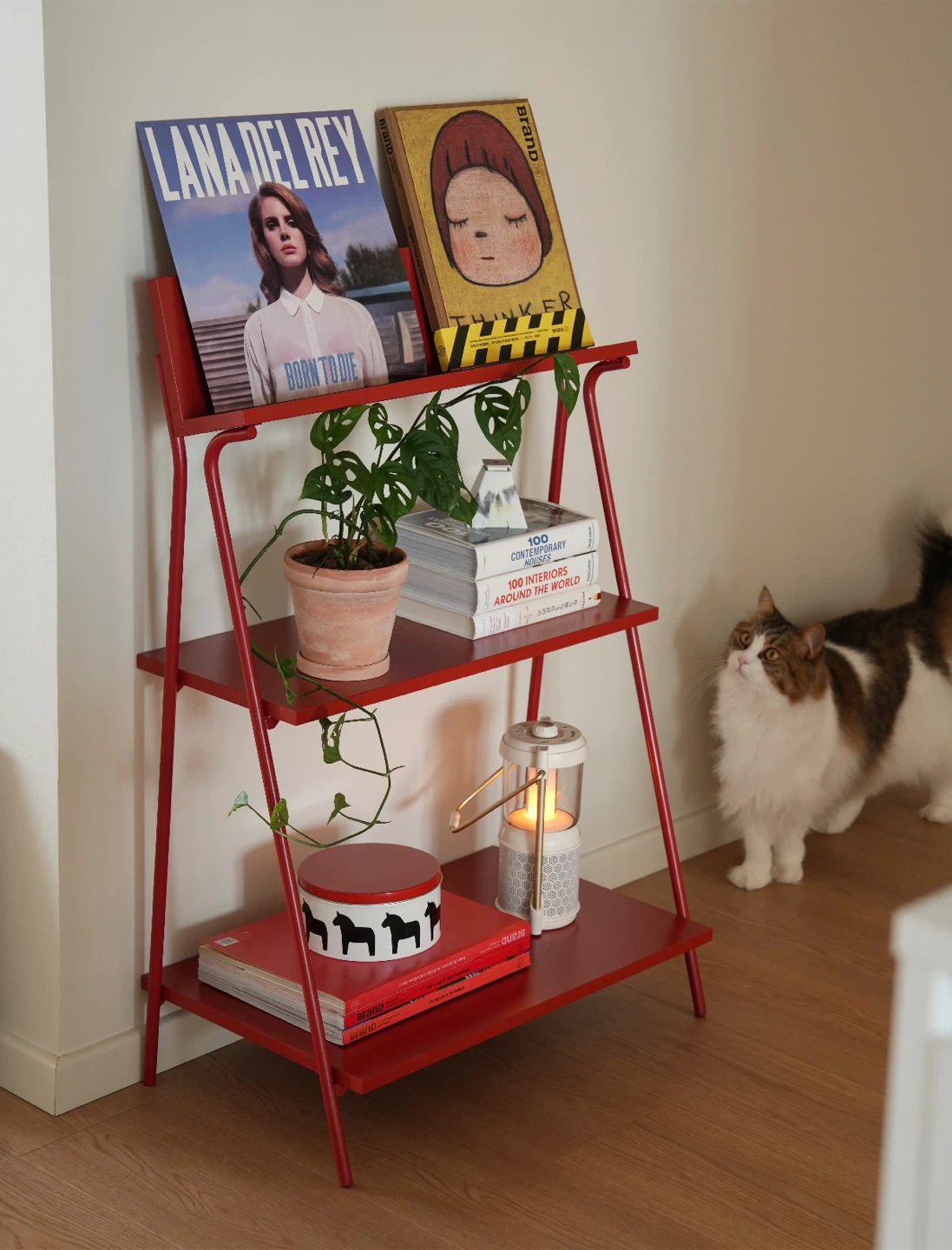 IKEA KRÖNIKÖR Red Shelf - Like New