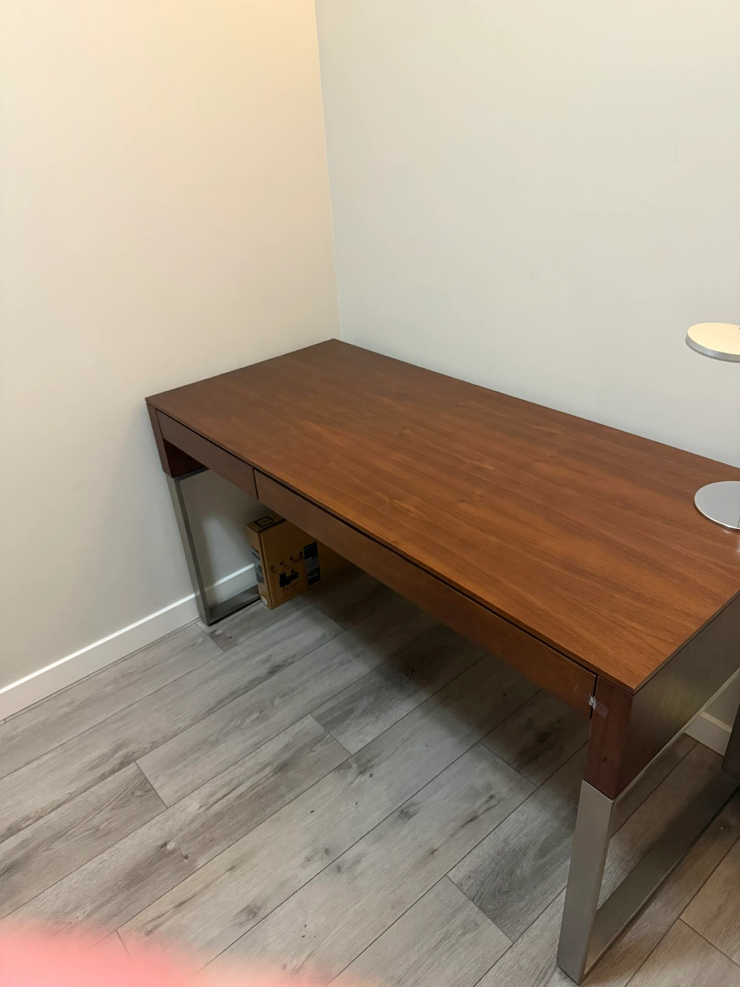 Wooden Desk with Metal Legs - photo 2