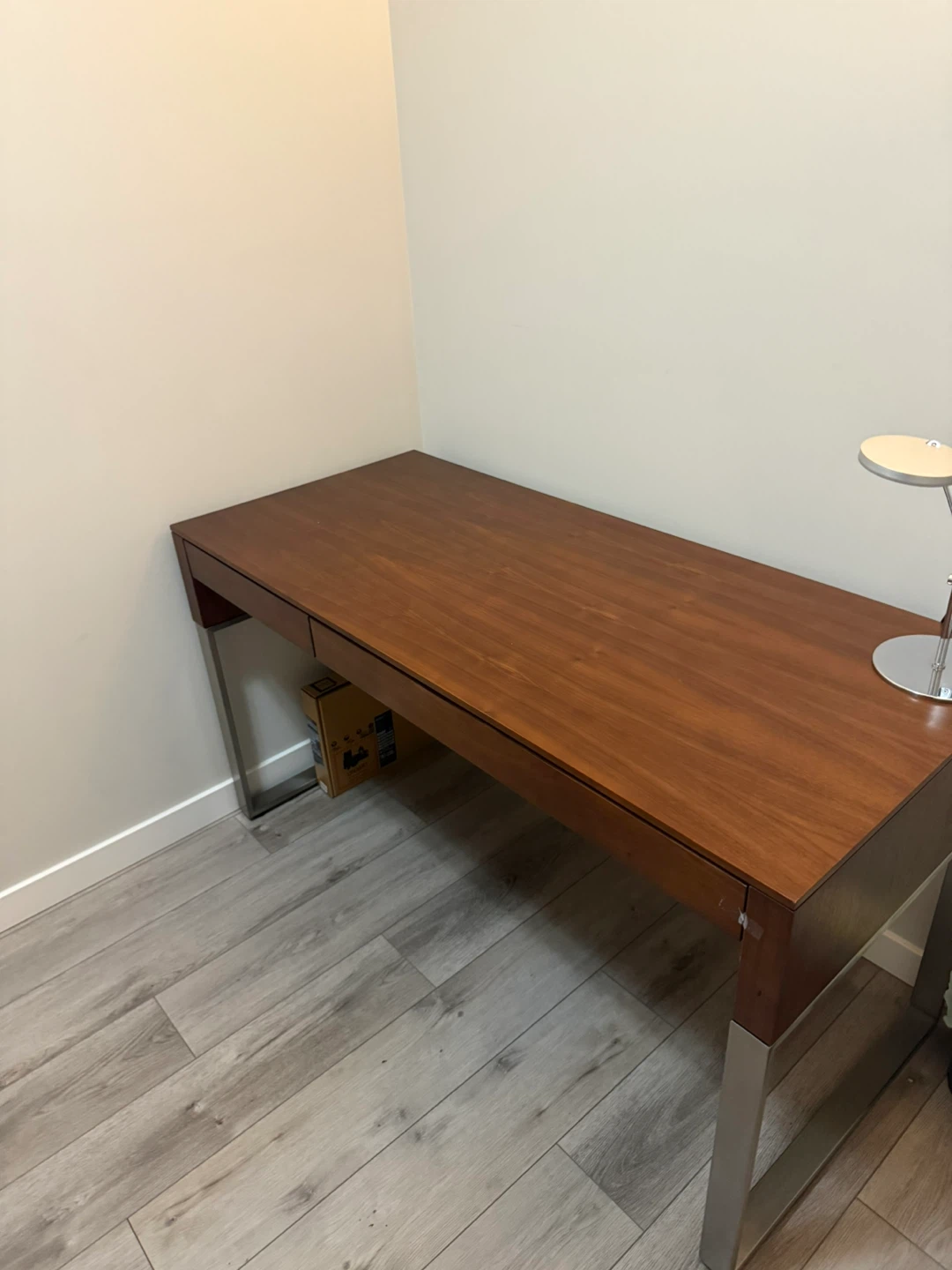 Wooden Desk with Metal Legs - photo 3