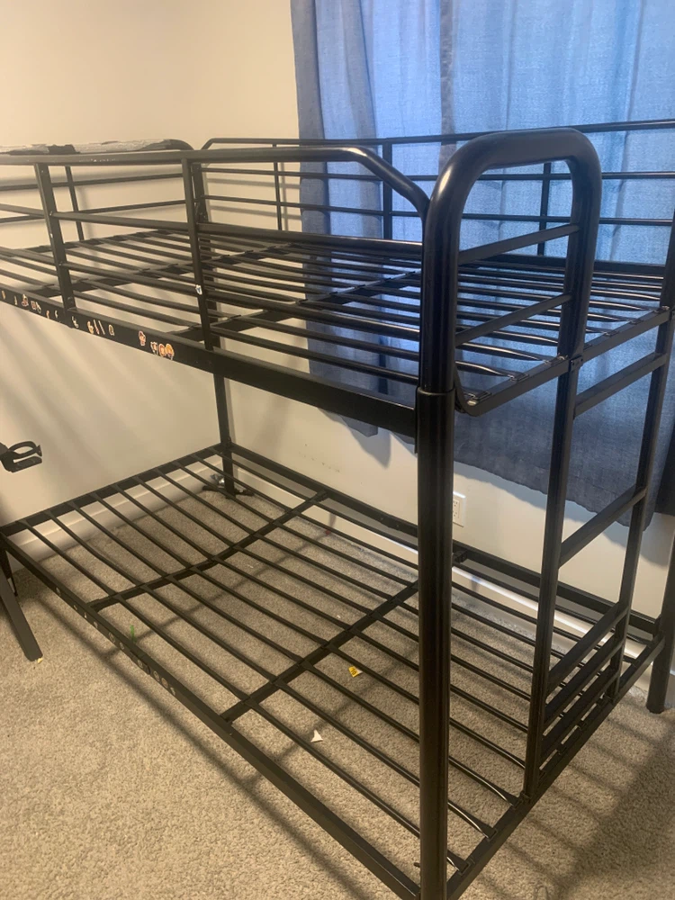 Black Metal Bunk Bed Frame