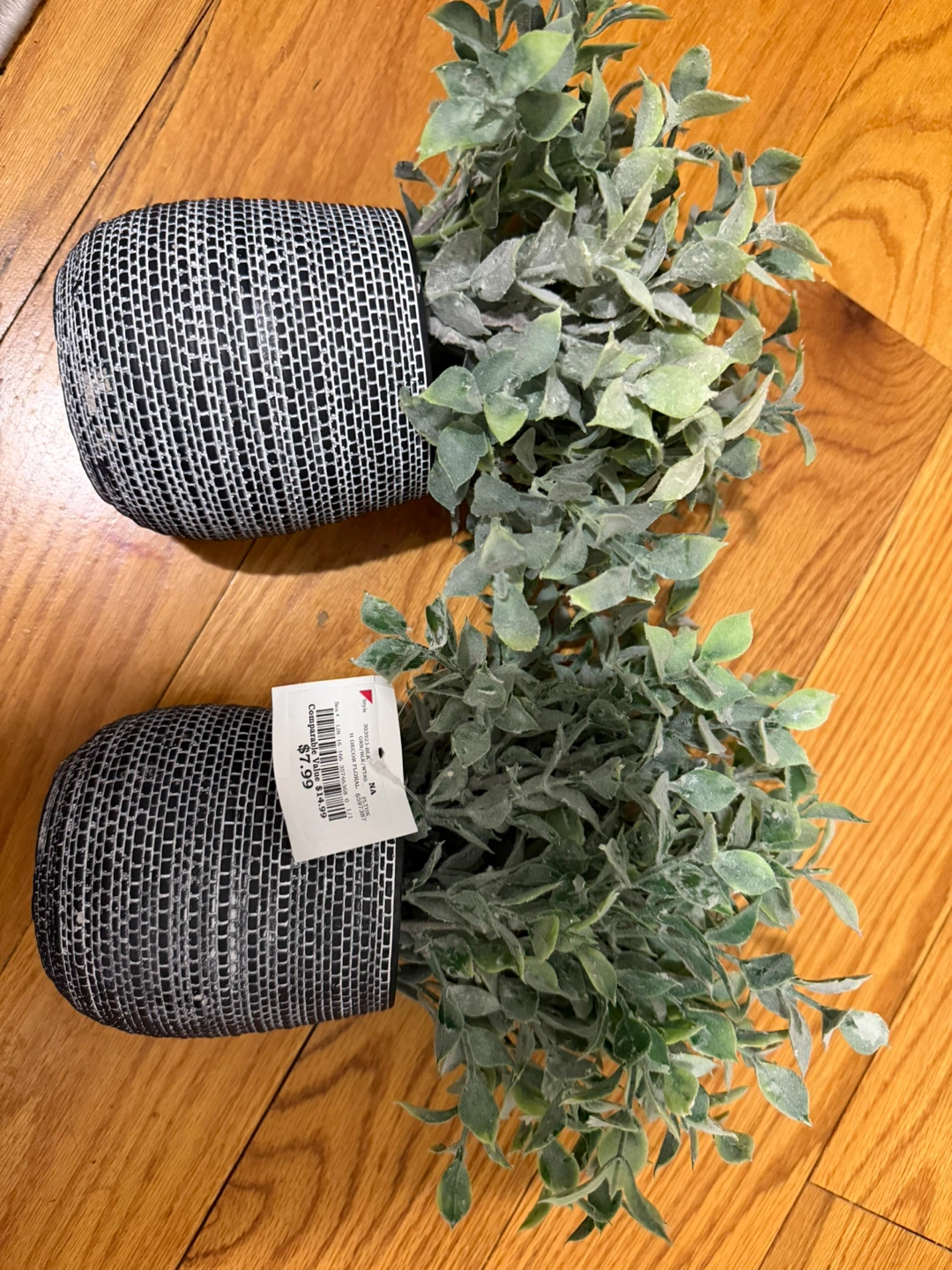 Set of 2 Faux Potted Plants