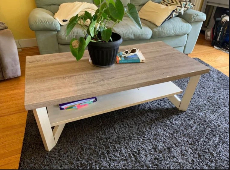 Coffee Table with bottom Shelf