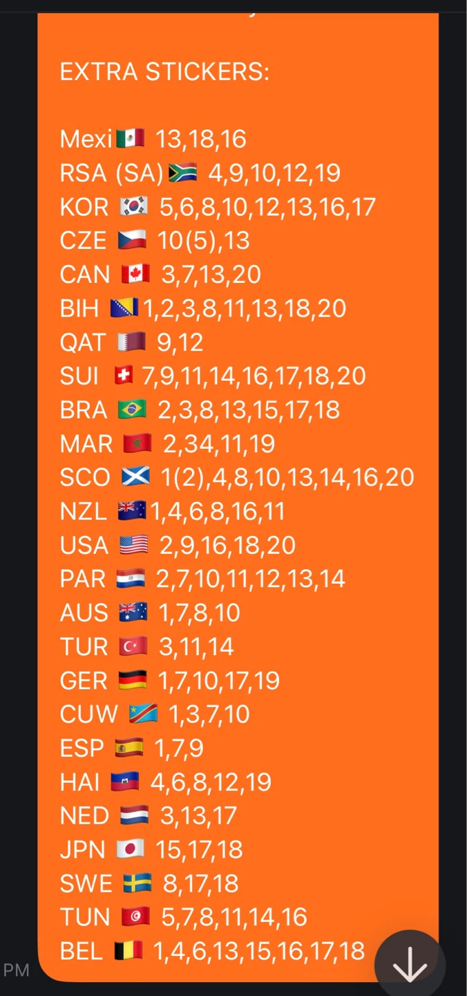 2026 FIFA soccer stickers up for trades