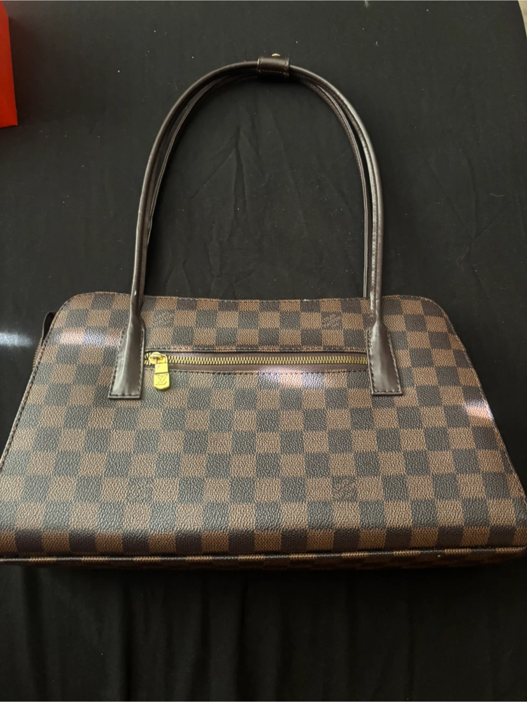 Louis Vuitton Damier Ebene Speedy Shoulder Bag