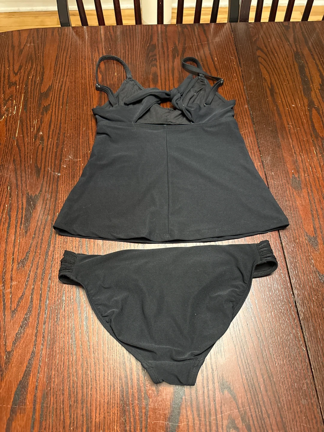 Black two-piece bathing suit and pink two-piece bathing suit - photo 2