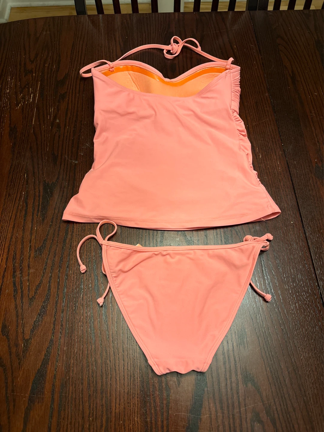 Black two-piece bathing suit and pink two-piece bathing suit - photo 4