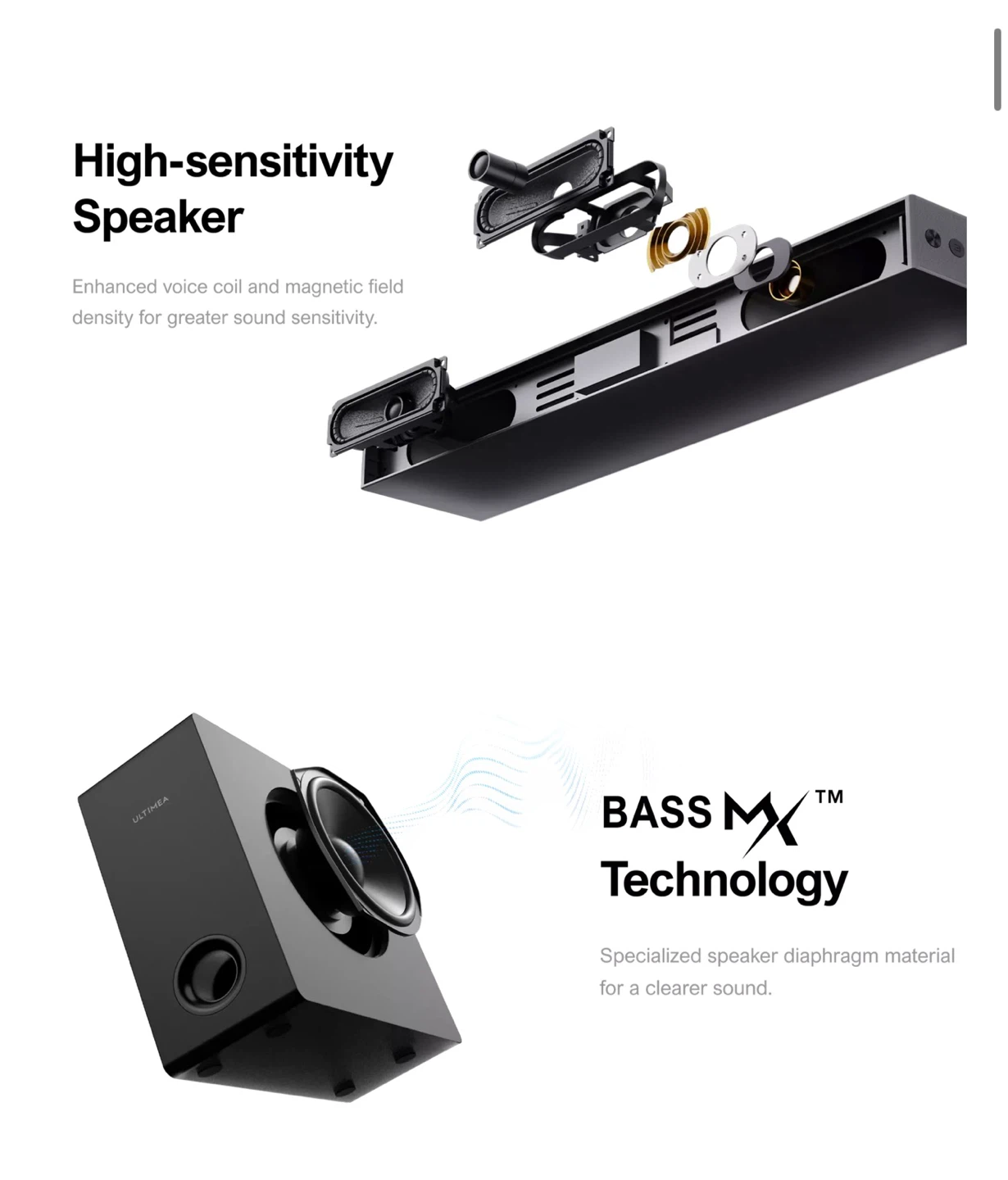 Nova S50 2.1 Dolby Atmos Soundbar & Subwoofer - photo 3