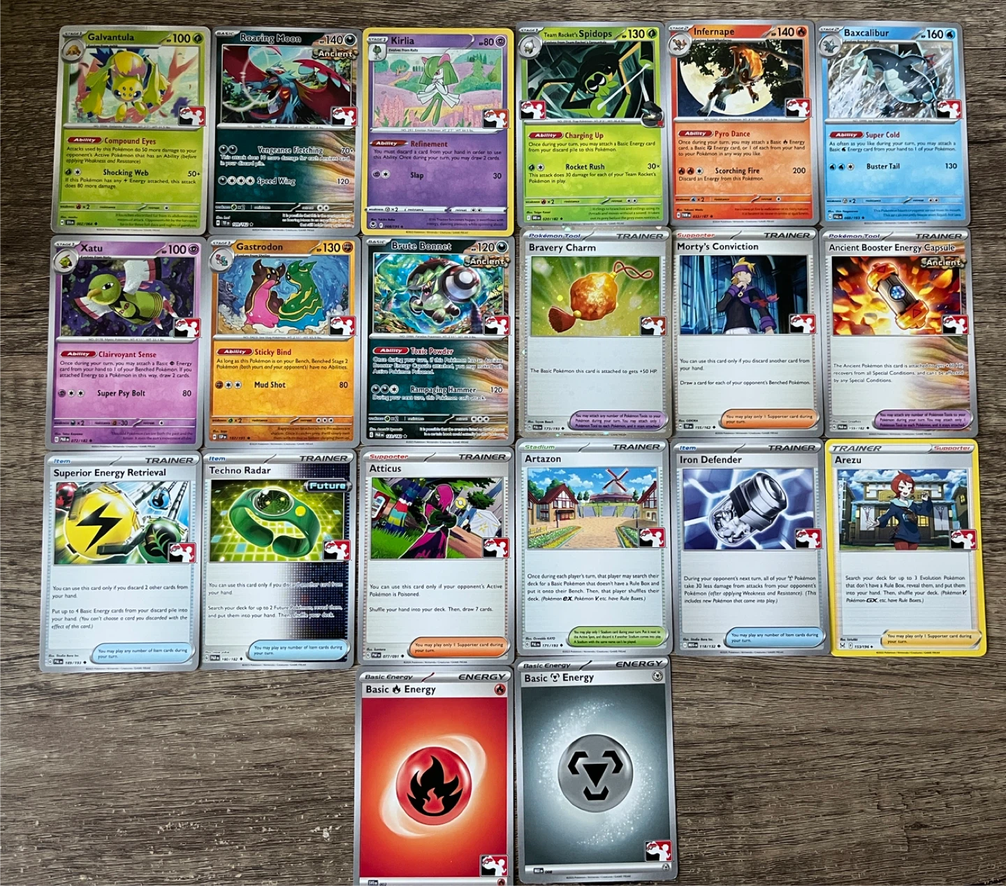 Pokemon Prize Pack Stamped Cards
