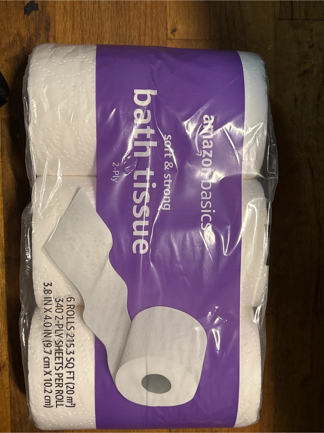 Amazon Basics Soft & Strong 2-Ply Bath Tissue - 6 Rolls