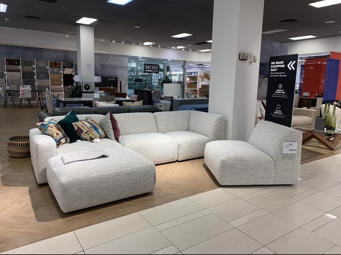 Modular Sectional Sofa with Ottoman