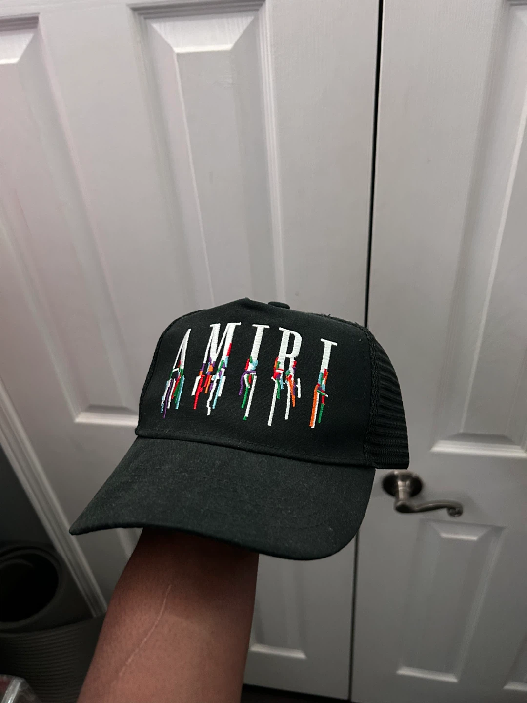 AMIRI Black Trucker Hat