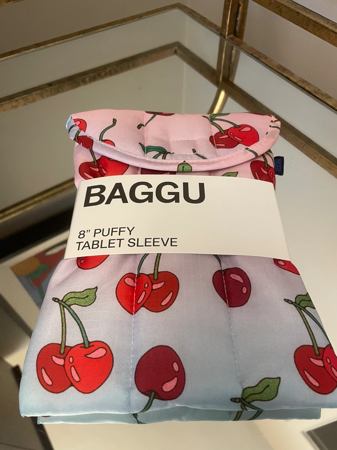 Baggu 8" Puffy Tablet Sleeve - Cherries NEW