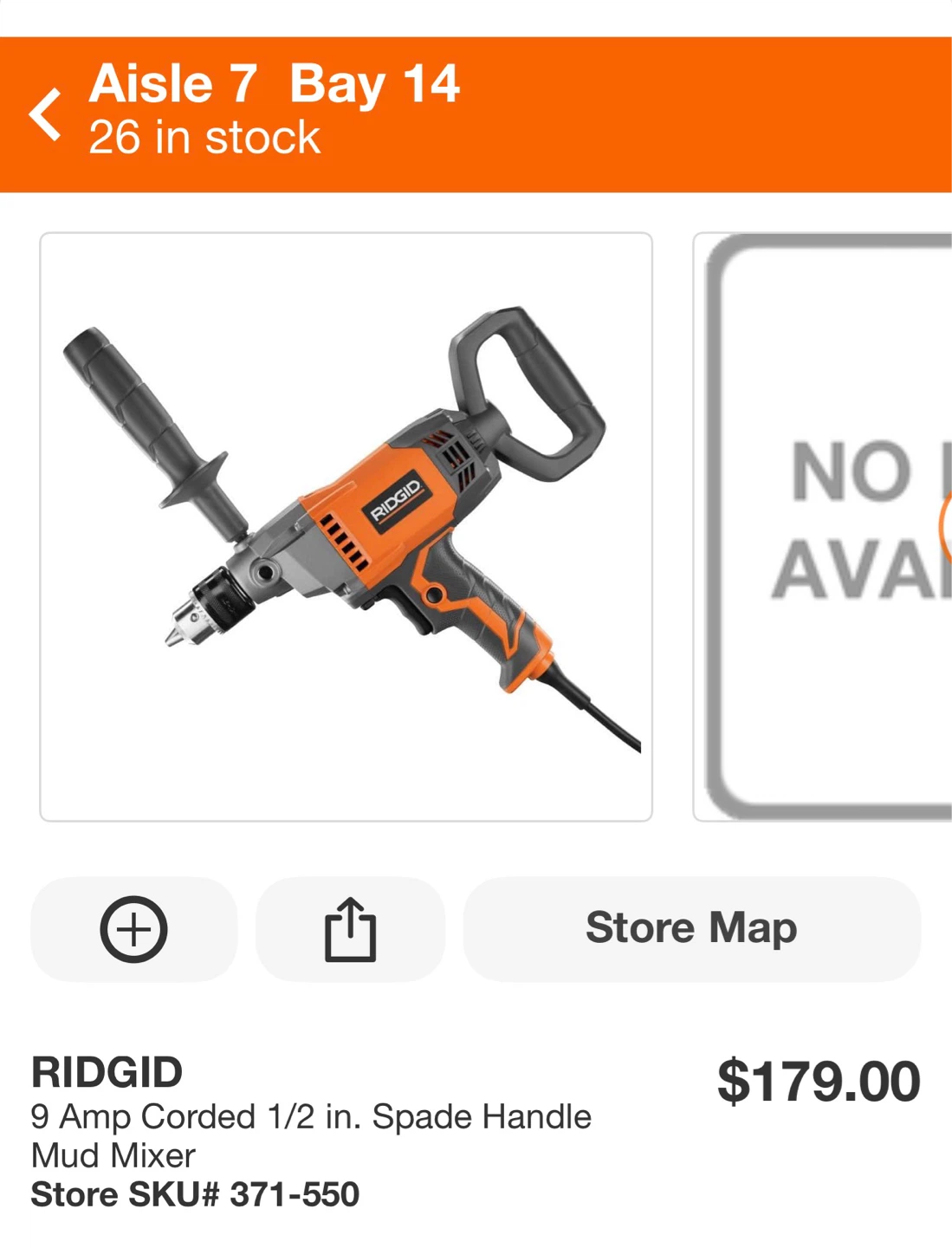 RIDGID 9 Amp Corded 1/2 in. Spade Handle Mud Mixer - photo 2