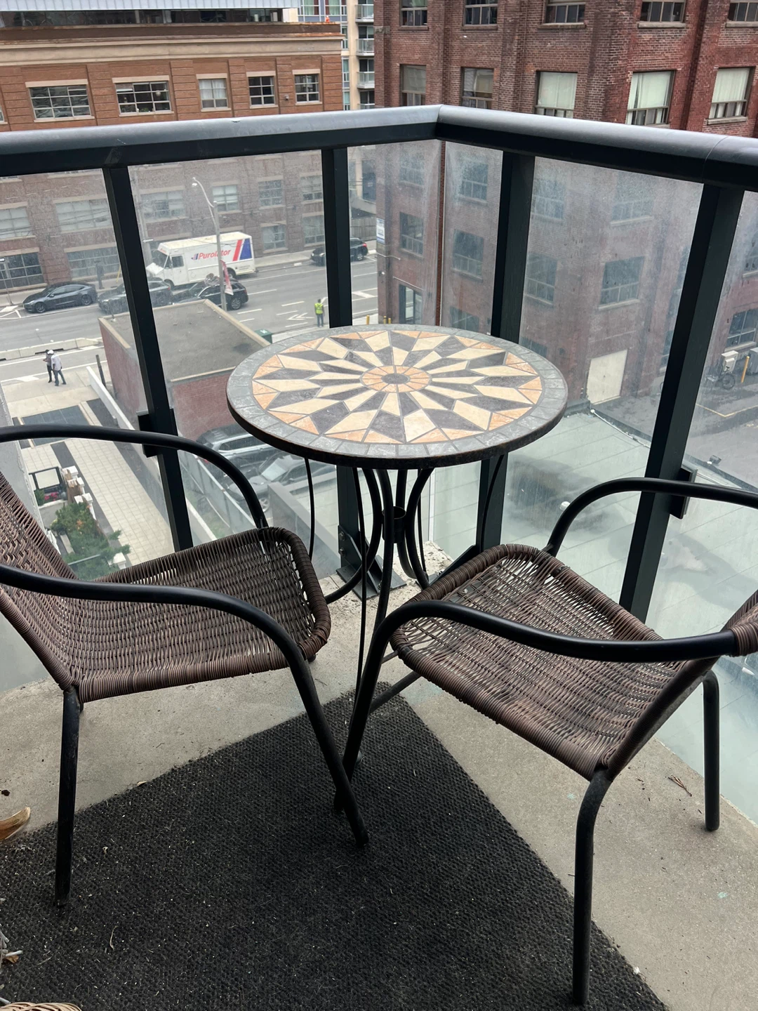 Mosaic Bistro Table and Chairs Set - photo 2