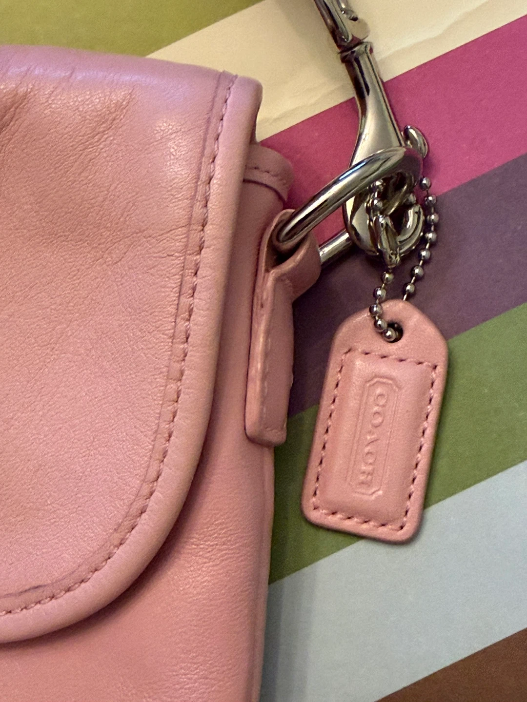 Vintage Y2K Coach pink leather crossbody bag - photo 2