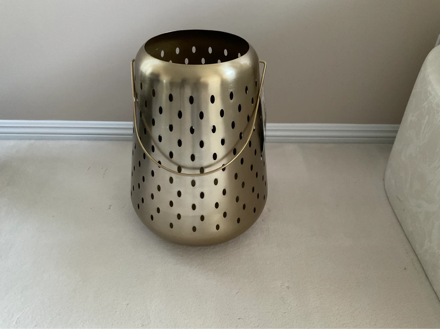 Hampton Bay 18" Iron Lantern - Gold - photo 3