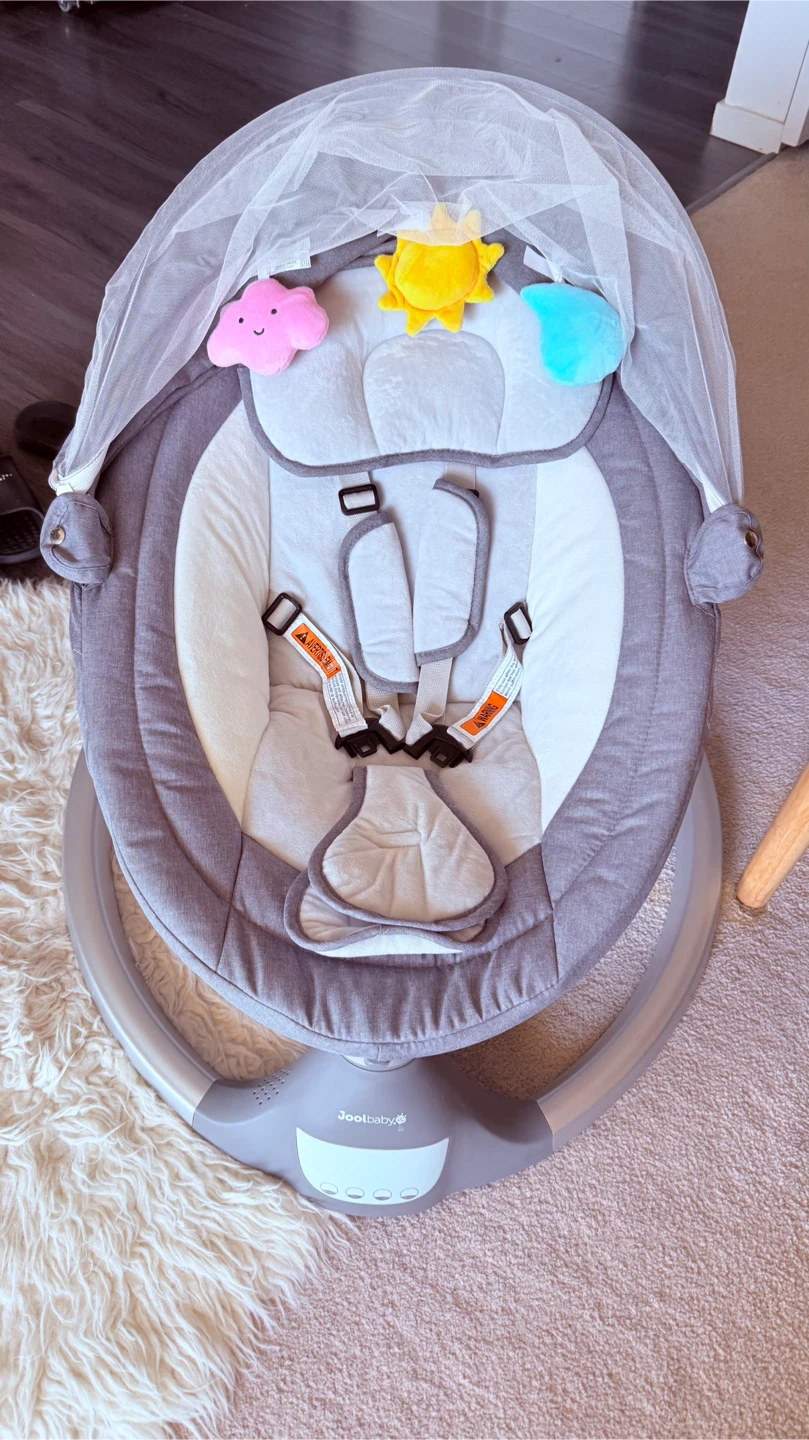 Jool Baby Nova Electric Motorized Infant Swing (Grey)