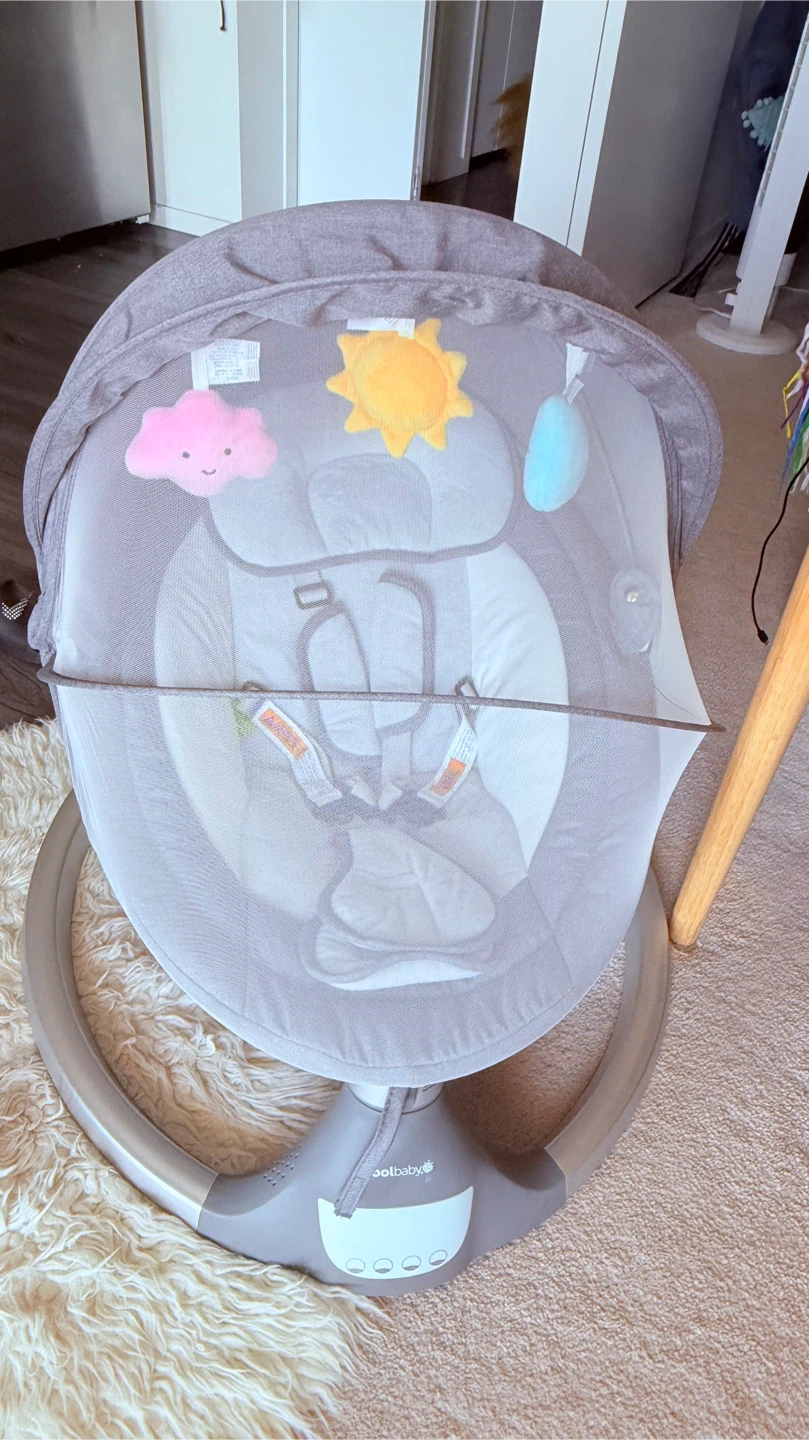 Jool Baby Nova Electric Motorized Infant Swing (Grey) - photo 2