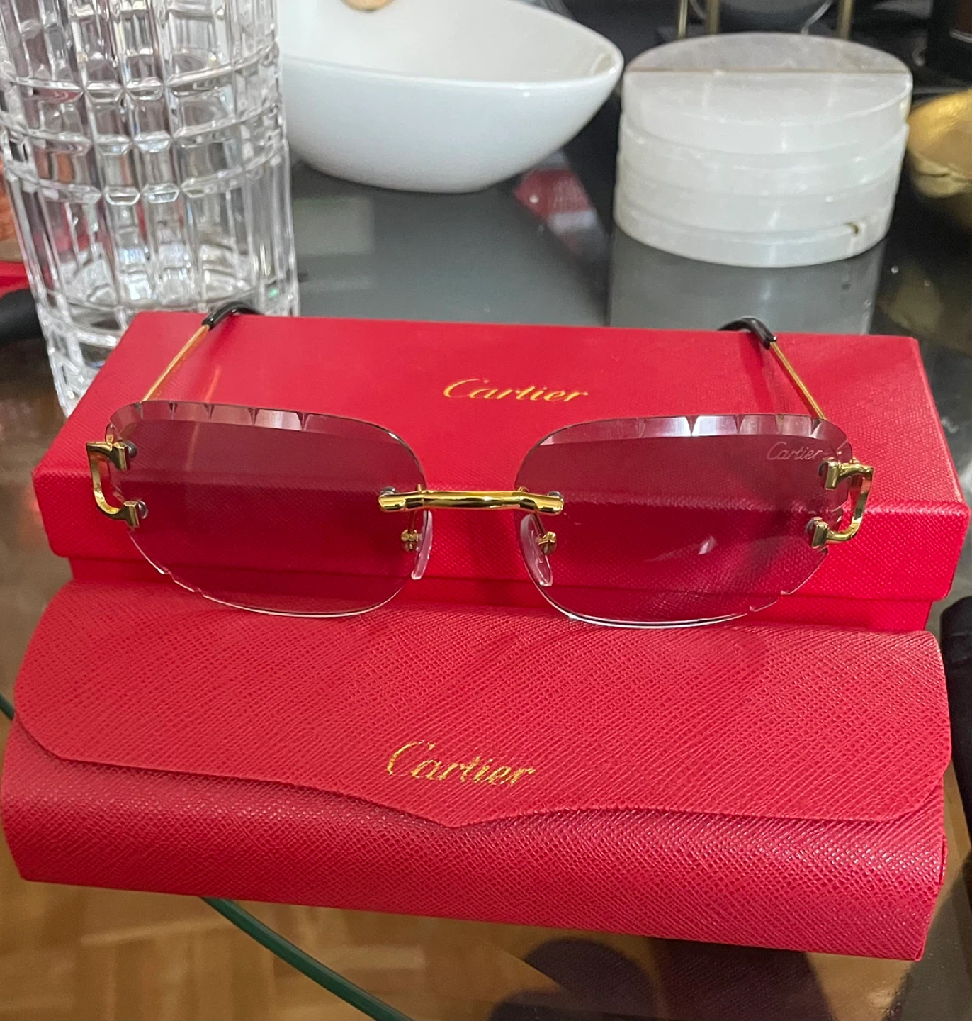 Cartier Rimless Sunglasses
