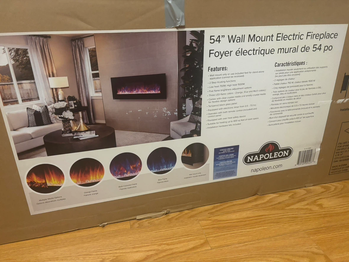 Napoleon 54" Wall Mount Electric Fireplace - photo 2