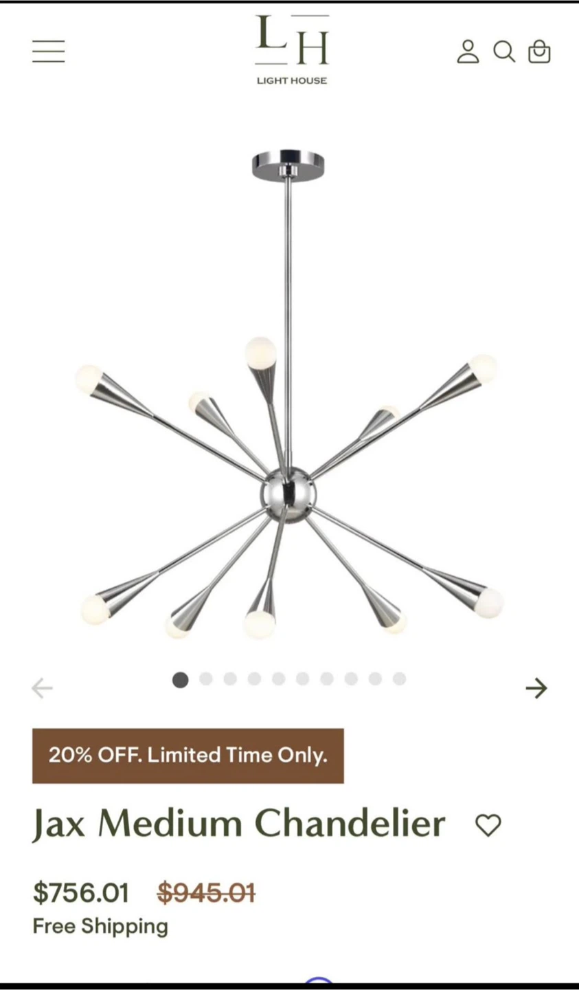 LH Light House Jax Medium Chandelier - photo 2