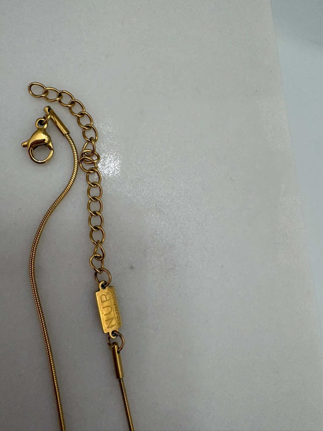 New York Designer NUR  necklace with turquoise stone pendant - photo 4