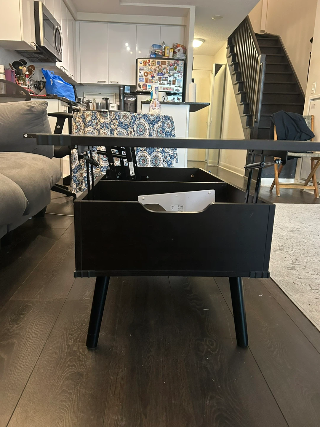 Black Lift Top Coffee Table - photo 2