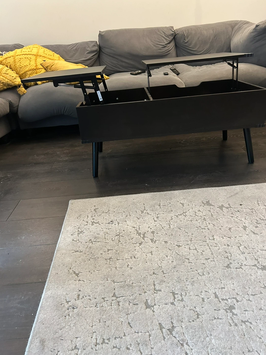 Black Lift Top Coffee Table - photo 4