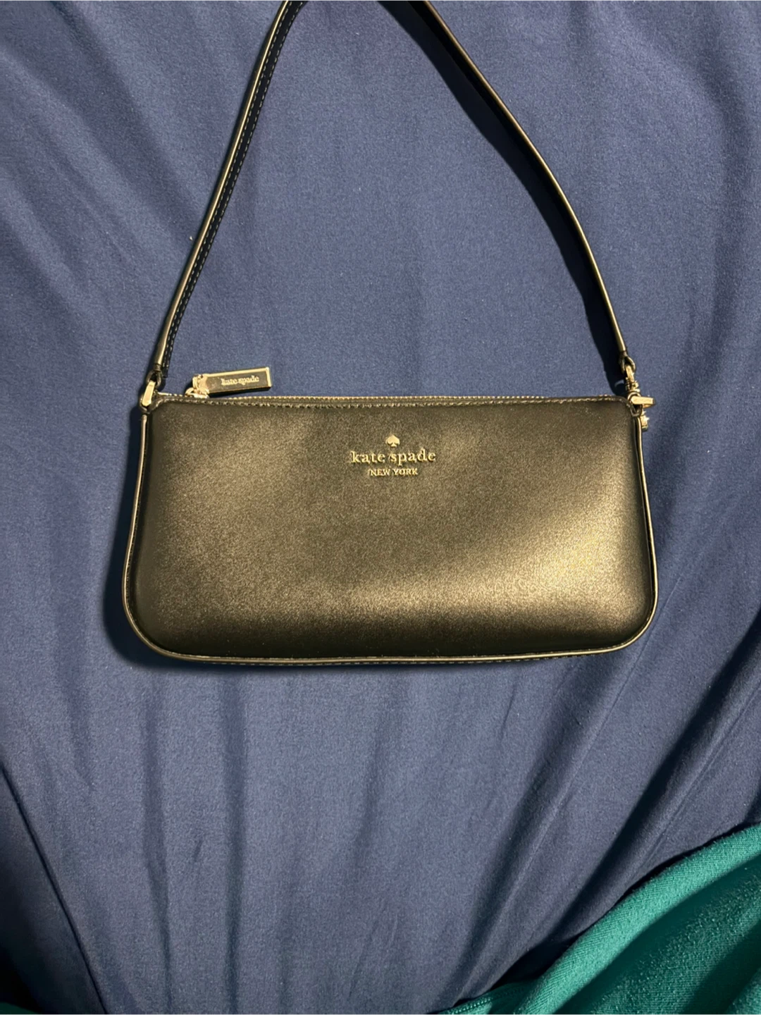 Kate Spade Black Leather Clutch Bag