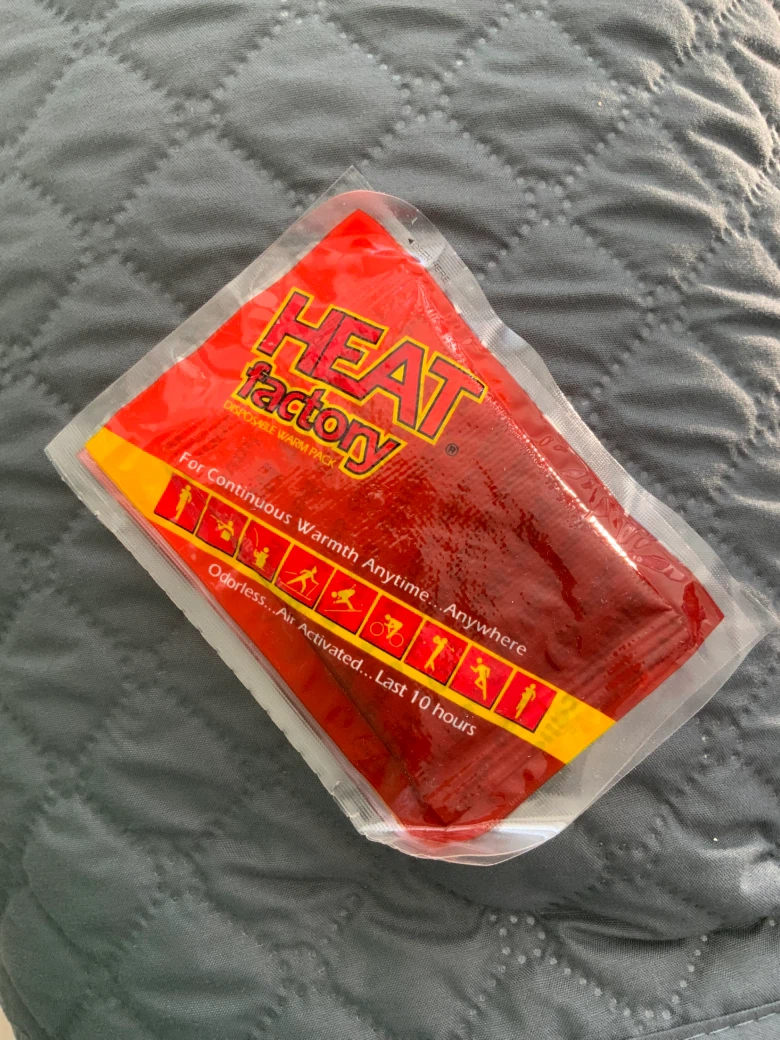 FREE 2 disposable heat packs