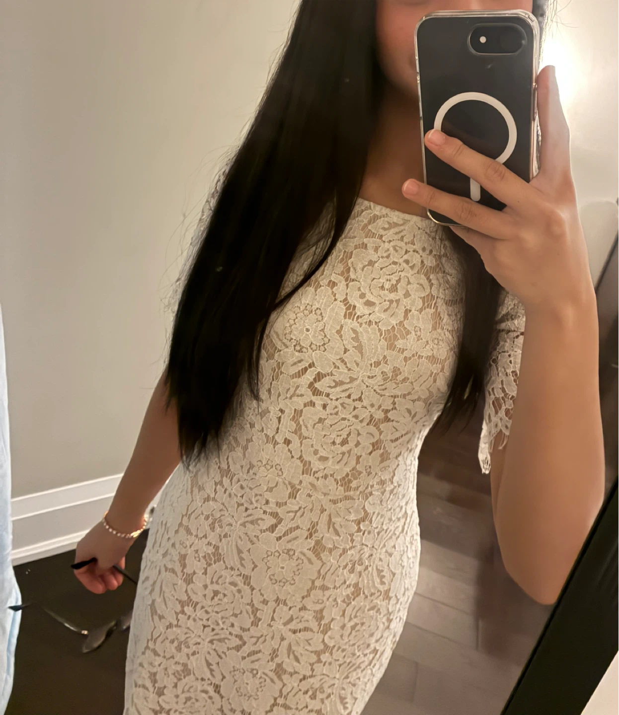 White Lace Dress size Small