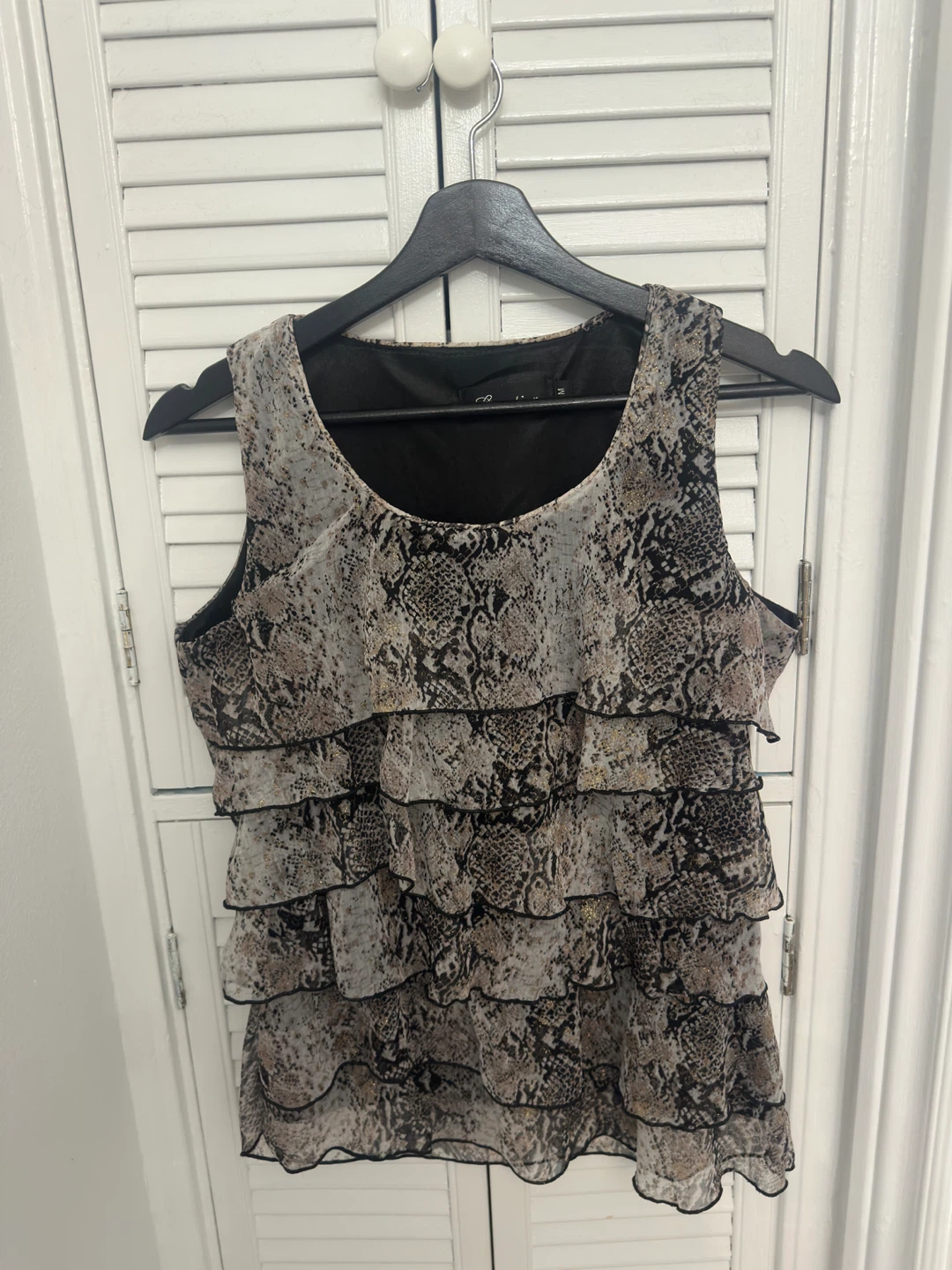 y2k Tiered Ruffle Tank Top