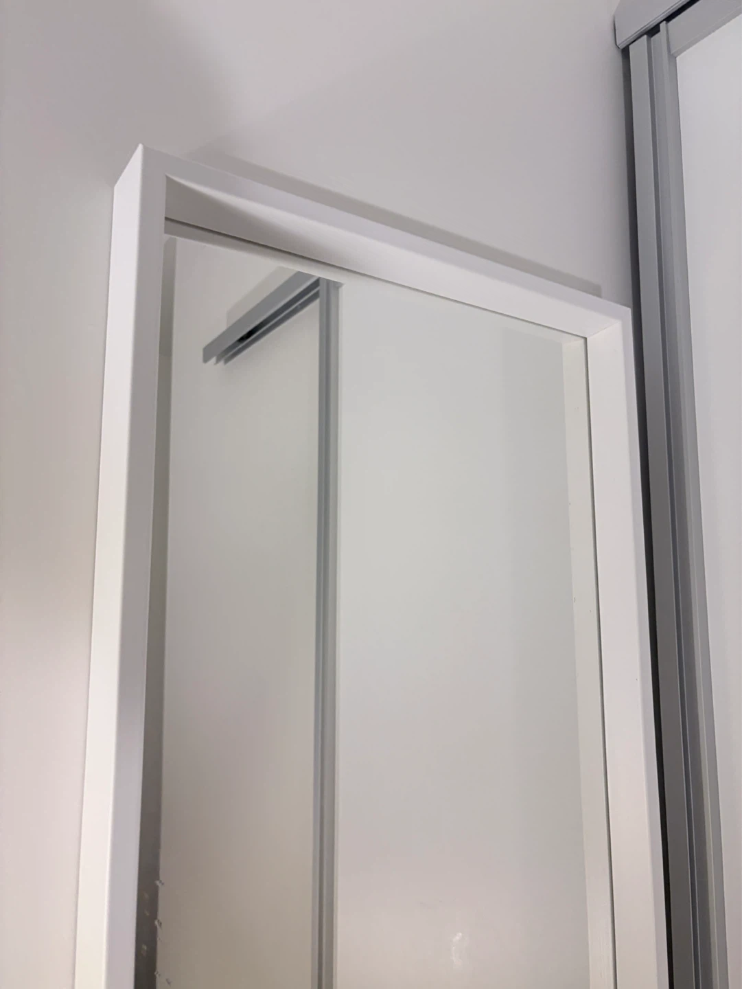 White Framed Full Length Mirror - photo 2