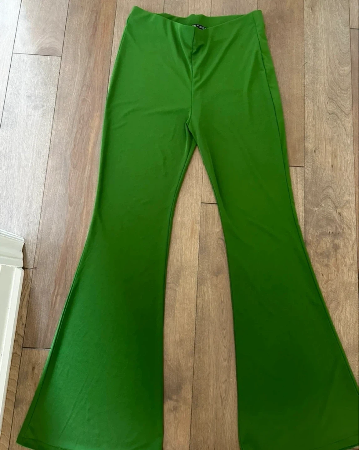 Zara Green Flared Pants
