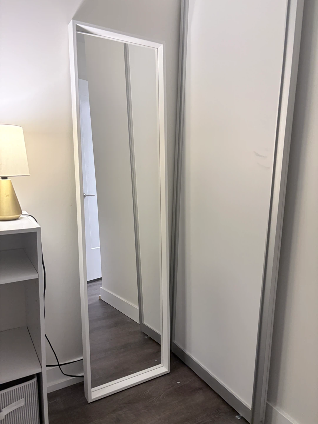 White Framed Full Length Mirror