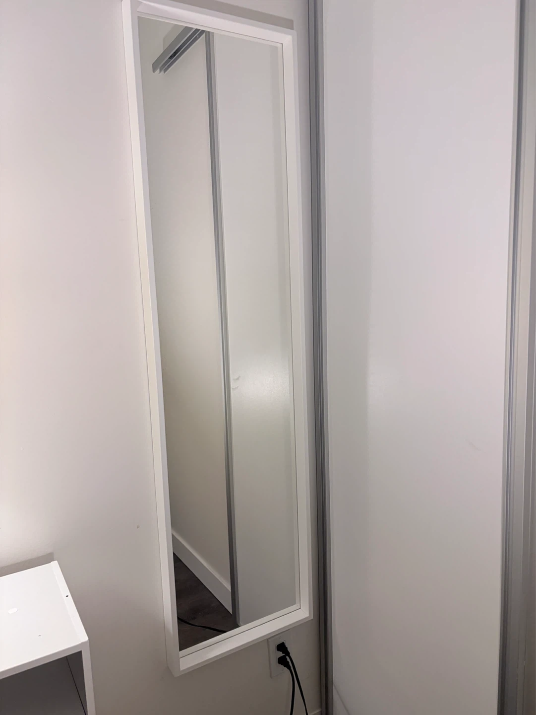 White Framed Full Length Mirror - photo 5