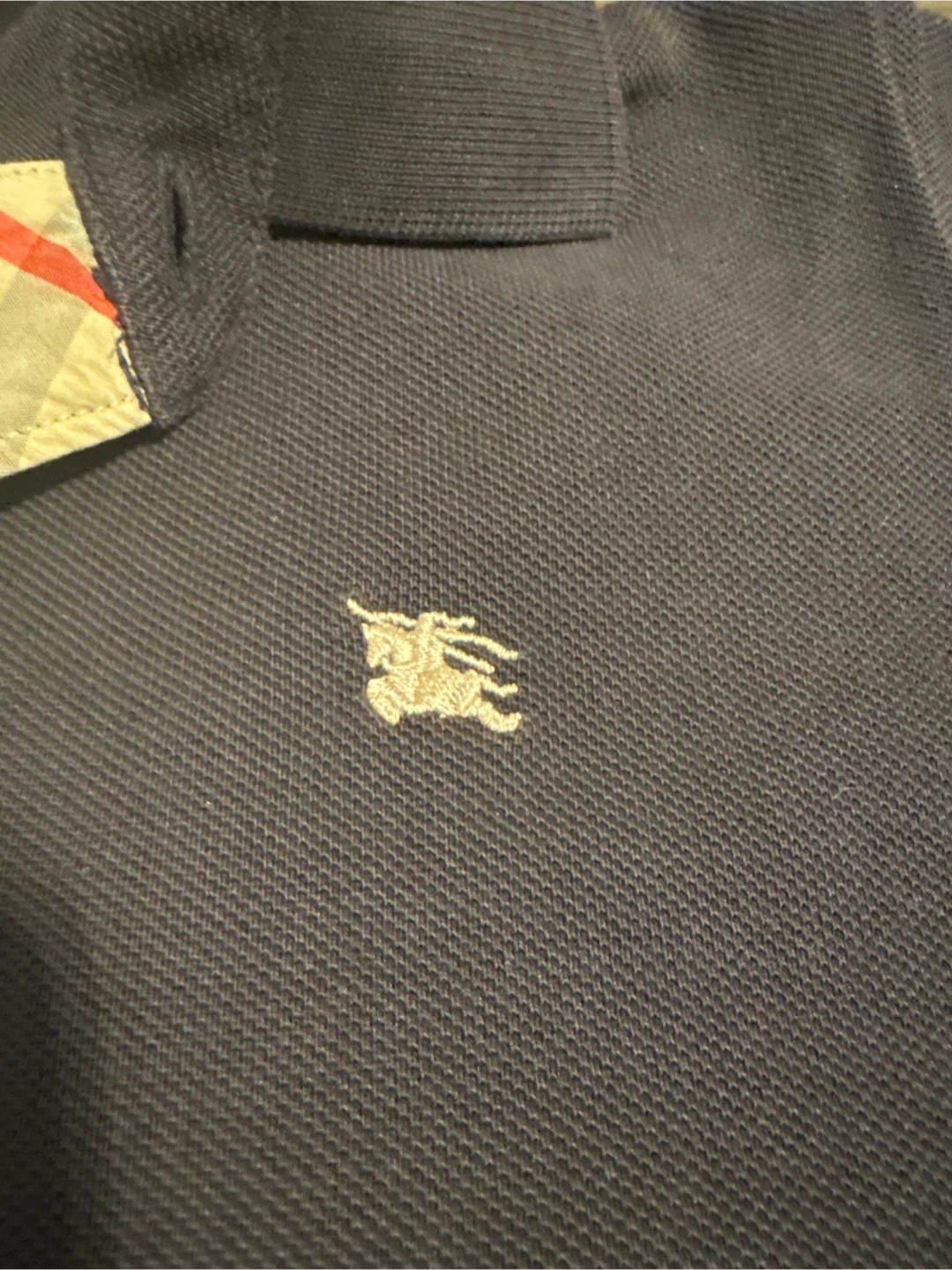 Burberry Navy Polo Shirt - photo 3
