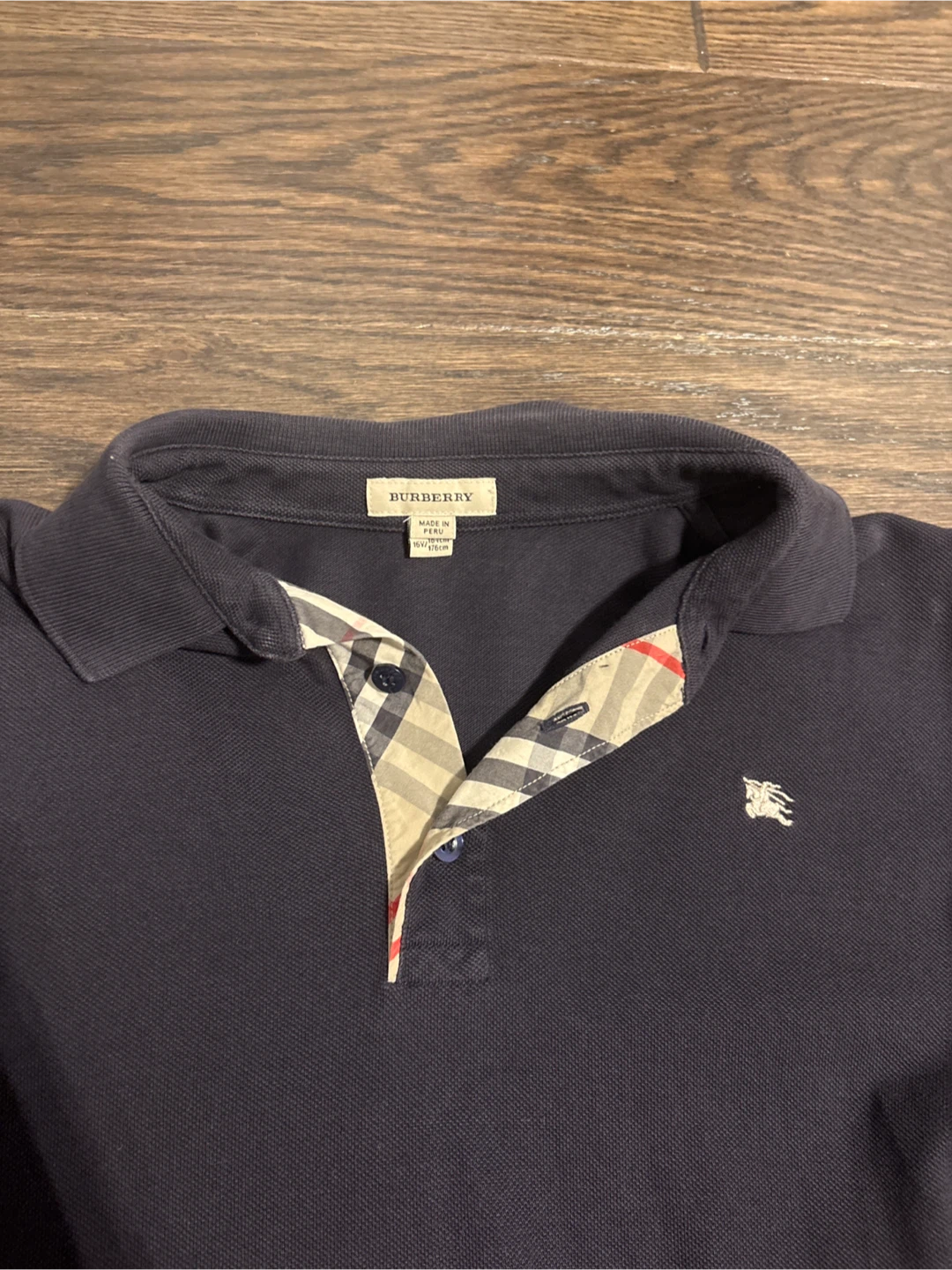Burberry Navy Polo Shirt - photo 2