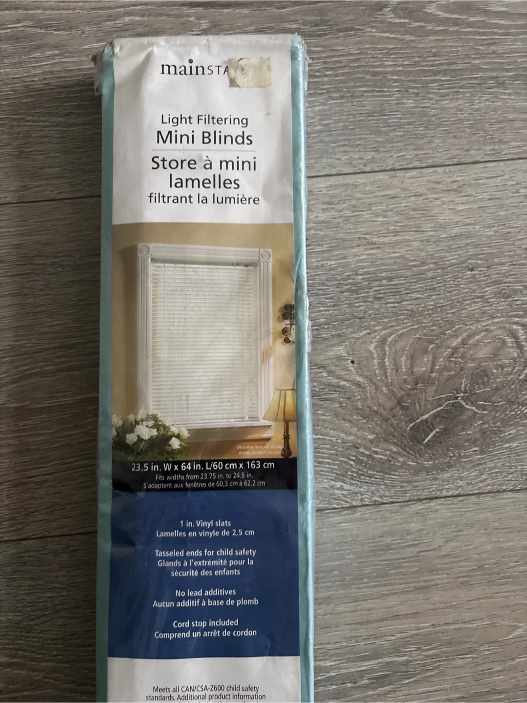 Mainstays Light Filtering Mini Blinds - 23.5" x 64" - photo 2