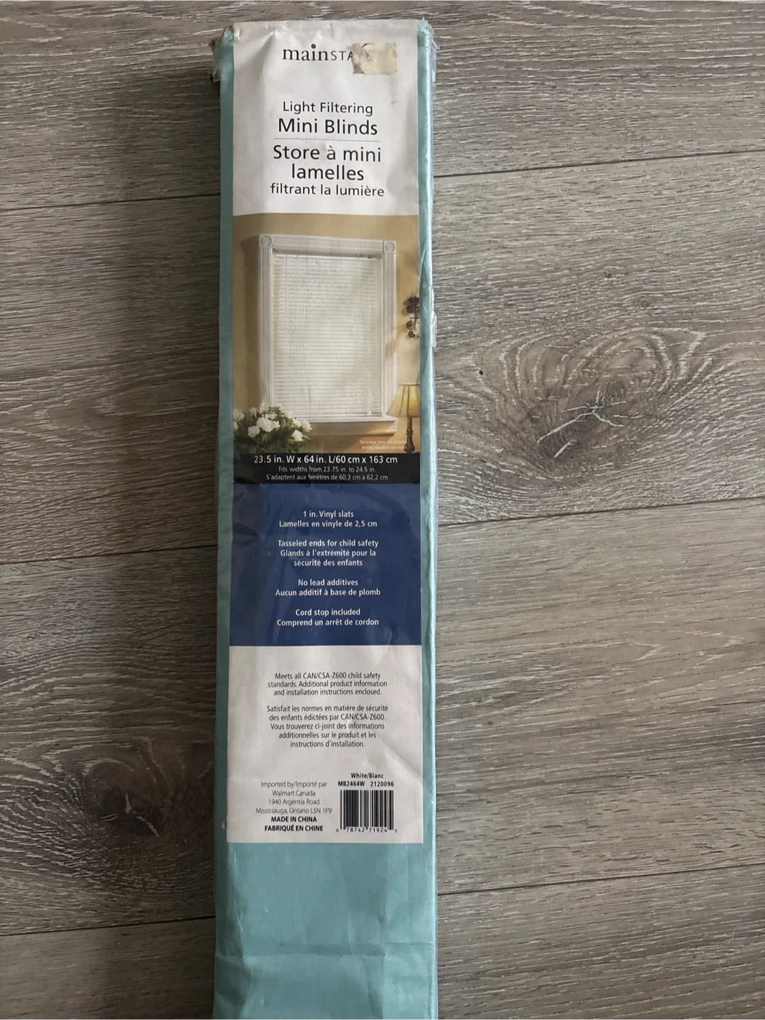 Mainstays Light Filtering Mini Blinds - 23.5" x 64" - photo 3