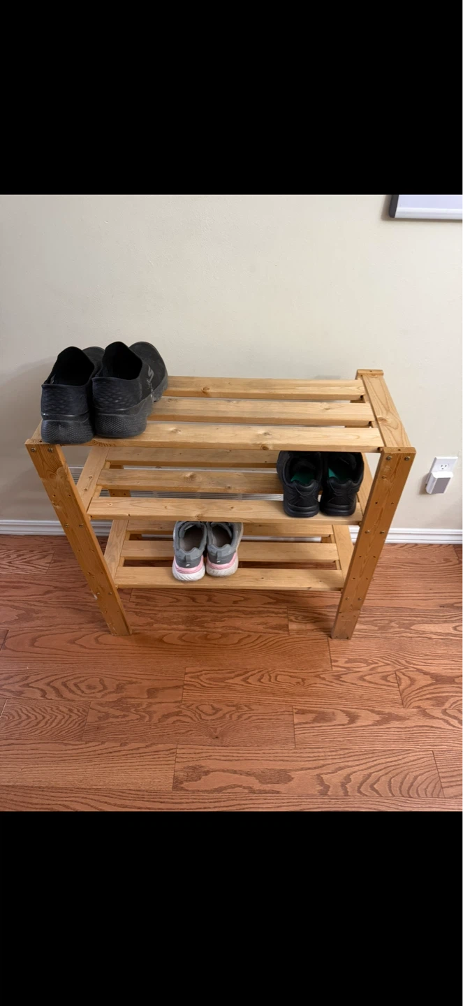 3-Tier Shoe Rack: Fits 9-12 shoes - photo 5